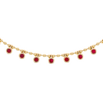 Load image into Gallery viewer, Shop 14K Solid Gold Ball Gemstone Necklace