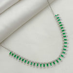 Load image into Gallery viewer, NFP70815. 14K Solid Gold Diamond and Gemstone Bars Necklace