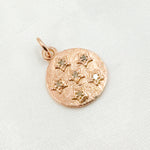 Load image into Gallery viewer, DC410. Diamond Sterling Silver Round Star Charm