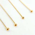 Load image into Gallery viewer, Gauge Gold-filled Ball 2 Inch Headpins