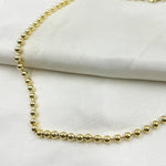 Load image into Gallery viewer, 14K Solid Gold Ball Necklace 4mm