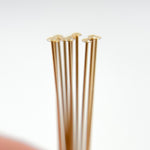Load image into Gallery viewer, Gold-filled Flat 2 Inch Headpins