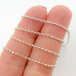 Load image into Gallery viewer, Shop Now Sterling Silver Diamond Cut Ball Chain