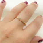 Load image into Gallery viewer, 14K Solid Gold Diamond Ring.