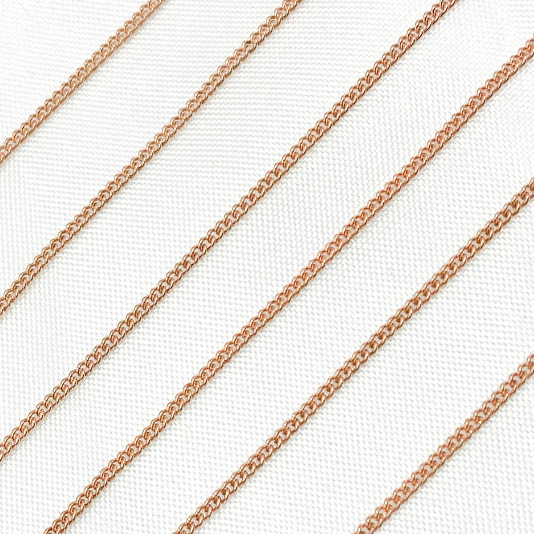 Rose Gold Filled Cable Chain. 71RGF