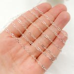 Load image into Gallery viewer, 163SBSS. Sterling Silver Diamond Cut Marina Link Chain