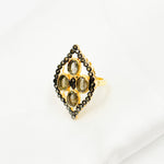 Load image into Gallery viewer, DR028. Diamond Sterling Silver Leaf Ring