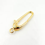 Load image into Gallery viewer, 30MM Gold-plated Sterling Silver Oval Clasp