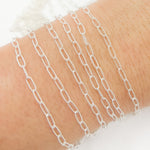 Load image into Gallery viewer, Sterling Silver Paperclip Chain