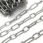 Load image into Gallery viewer, V147OX. Oxidized 925 Sterling Silver Paperclip Chain