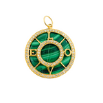 Load image into Gallery viewer, GDP352. 14K Solid Gold Round Love Word Pendant