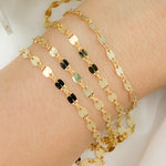 Load image into Gallery viewer, V19GP. Gold Plated 925 Sterling Silver Flat Marina Link Chain