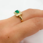 Load image into Gallery viewer, 14K Solid Gold Diamond and Gemstone Ring.