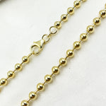 Load image into Gallery viewer, 14K Solid Gold Ball Necklace 4mm