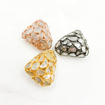 Load image into Gallery viewer, DC810. Diamond & Sterling Silver Triangle Bead