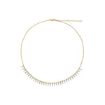 Load image into Gallery viewer, NFP70815. 14K Solid Gold Diamond and Gemstone Bars Necklace