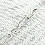 Load image into Gallery viewer, Silver Flat Paperclip Link Chain