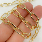 Load image into Gallery viewer, V14GP. Gold Plated 925 Sterling Silver Oval Link Chain