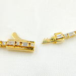 Load image into Gallery viewer, BTN65081. 14k Solid Gold Diamond Baguette Bracelet