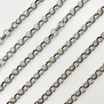 Load image into Gallery viewer, Sterling Silver Oxidized Rolo Chain