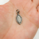 Load image into Gallery viewer, DC783. Diamond Sterling Silver Marquise Pendant