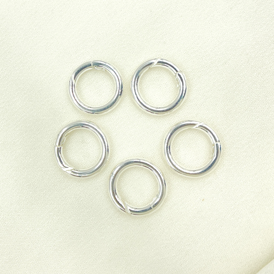 925 Sterling Silver Round Clasp 15mm. CHM05615