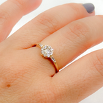 Load image into Gallery viewer, 14k Solid Gold Diamond Ring.