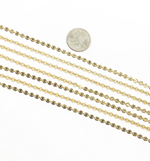 Load image into Gallery viewer, 14k Gold Filled Hammered Disc Chain. 957FDGF
