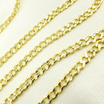 Load image into Gallery viewer, 14K Solid Yellow Gold Flat Curb Chain by Foot