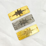 Load image into Gallery viewer, DC964. Diamond Sterling Silver Rectangle Star Connector