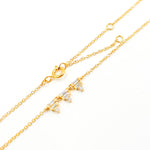 Load image into Gallery viewer, 14K Solid Yellow Gold Baguette Diamond Fancy Necklace