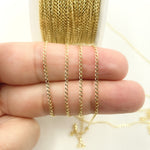 Load image into Gallery viewer, 14K Solid Yellow Gold Curb Link Chain