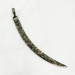 Load image into Gallery viewer, DP185. Diamond Sterling Silver Sword Pendant