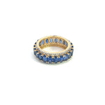 Load image into Gallery viewer, 14k Solid Gold Diamond and Kyanite Ring.