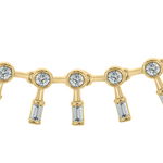 Load image into Gallery viewer, NFL70907. 14K Solid White Gold Diamond Dangle Necklace
