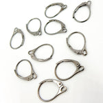 Load image into Gallery viewer, LB0BR. Black Rhodium Sterling Silver Plain Lever Back Ear Wire