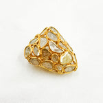 Load image into Gallery viewer, DC810. Diamond & Sterling Silver Triangle Bead