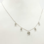 Load image into Gallery viewer, NT401824. 14K Solid Gold Diamond Dangle Necklace