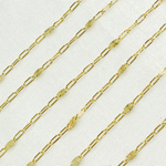 Load image into Gallery viewer, Gold Smooth Paperclip & Diamond Cut Oval Link Chain