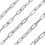 Load image into Gallery viewer, Y42OX. Oxidized Sterling Silver Diamond Cut Paperclip Chain