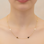 Load image into Gallery viewer, NK/BR5086. 14k Solid Yellow Gold Cross Link Necklace