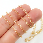 Load image into Gallery viewer, 629FGF. 14K Gold Filled Heart Link Chain