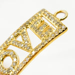 Load image into Gallery viewer, DC592. Diamond & Sterling Silver Rectangle Love Connector