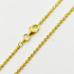 Load image into Gallery viewer, DCB200G. Gold Plated Sterling Silver Ball Necklace