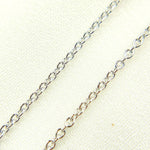 Load image into Gallery viewer, 14K Solid White Gold Cable Chain