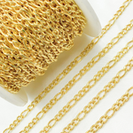 Load image into Gallery viewer, Y61GP. Gold Plated 925 Sterling Silver Figaro Chain