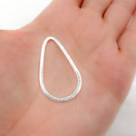 Load image into Gallery viewer, Buy Now 35MM White Sterling Silver Brushed Drop Connector