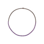 Load image into Gallery viewer, CN97277PS5X3. 14K Solid Gold Pink Sapphire Gemstone Necklace