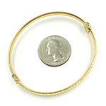 Load image into Gallery viewer, 14K Solid Gold Matte Textured Bangle. Bangle20
