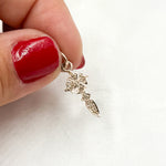 Load image into Gallery viewer, DC324. Diamond Sterling Silver Cross Charm